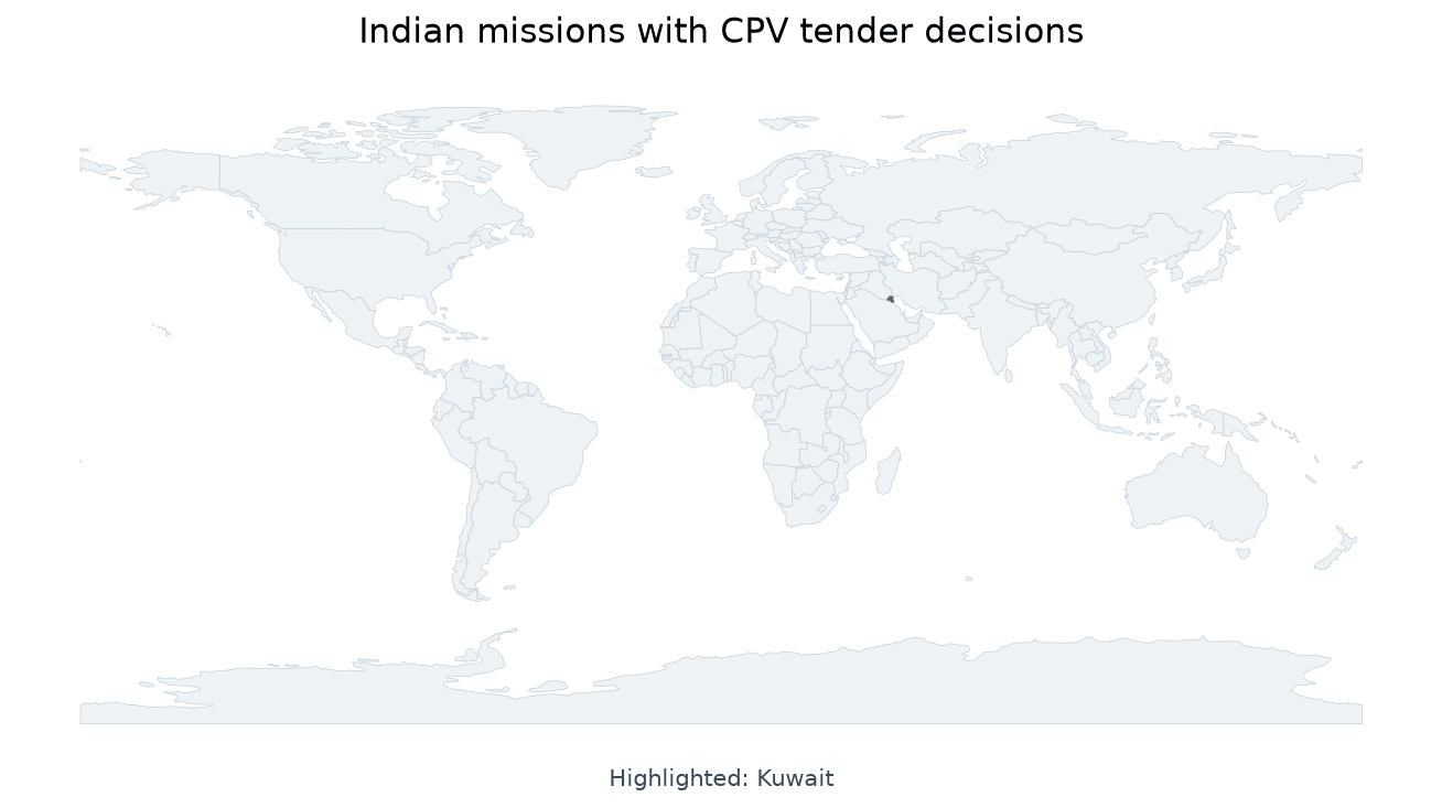 Map of Abu Dhabi, Kuwait, Singapore, Canberra highlighted on the map of India — CPV tenders Supreme Court Delhi High…