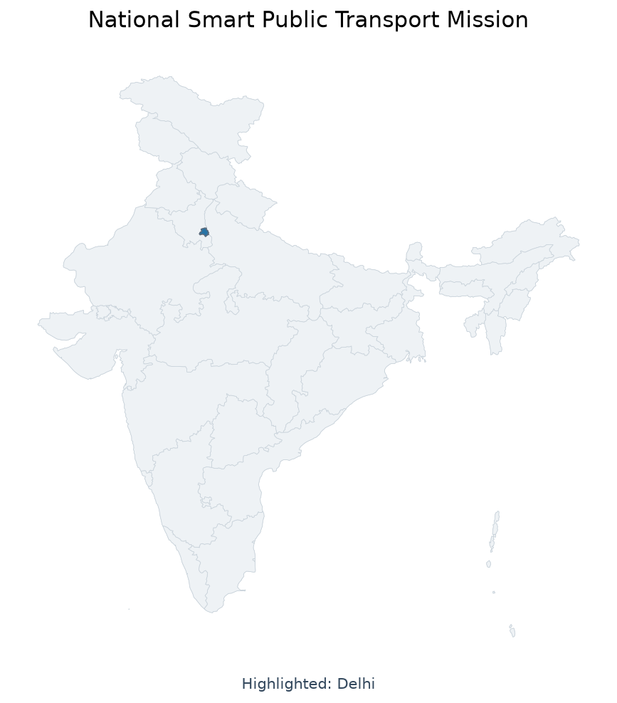 Map of Delhi, Mumbai, Bangalore, Hyderabad, Chennai, Ahmedabad highlighted on the map of India — National Smart Public…