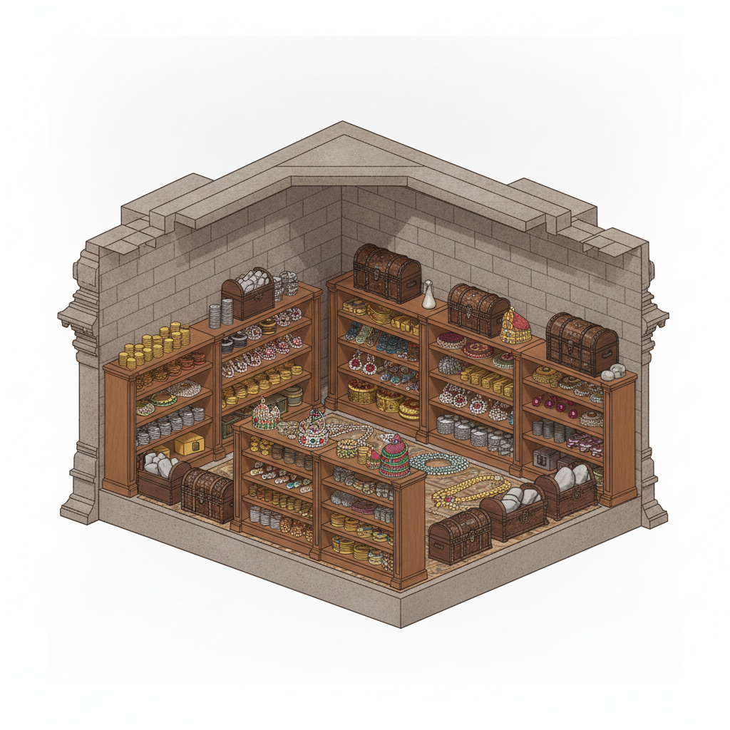 Puri temple ‘Ratna Bhandar’ inventory smooth, matches 1978 list: Official — labelled illustration