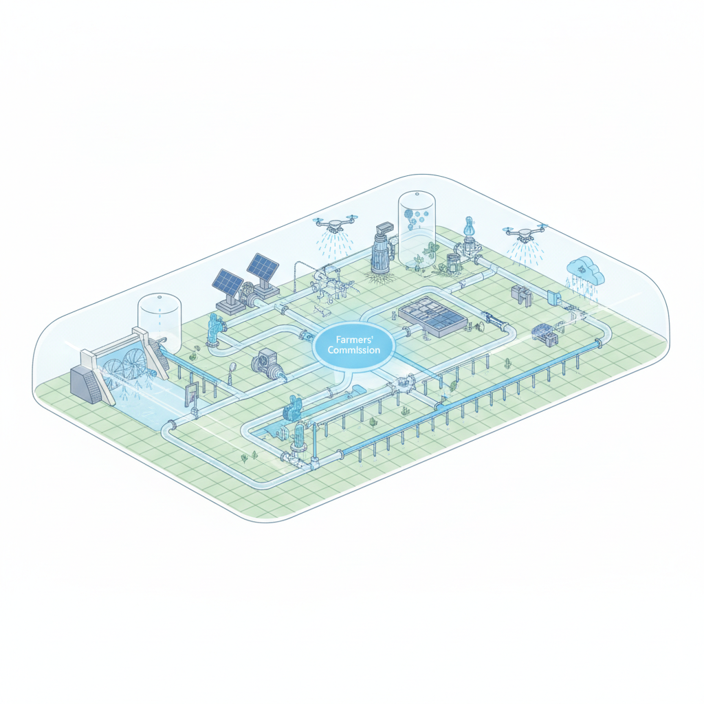 Revive dedicated minor irrigation system with modern technology: Farmers’ Commission — labelled illustration
