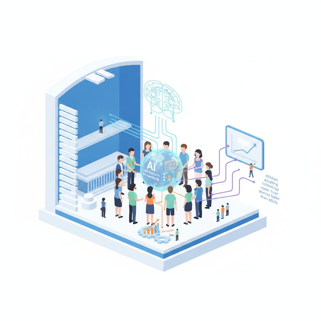 Youth advocates gather in New York to launch new AI standards — labelled illustration