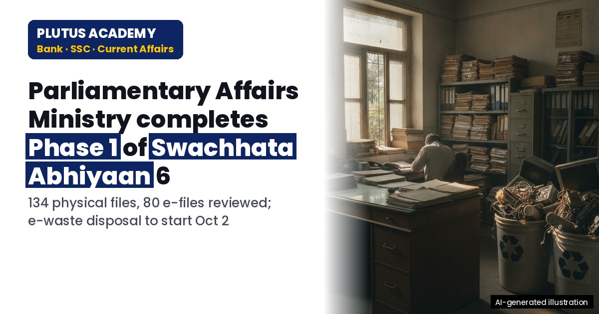 Parliamentary Affairs Ministry Completes Phase 1 of Swachhata Abhiyaan 6