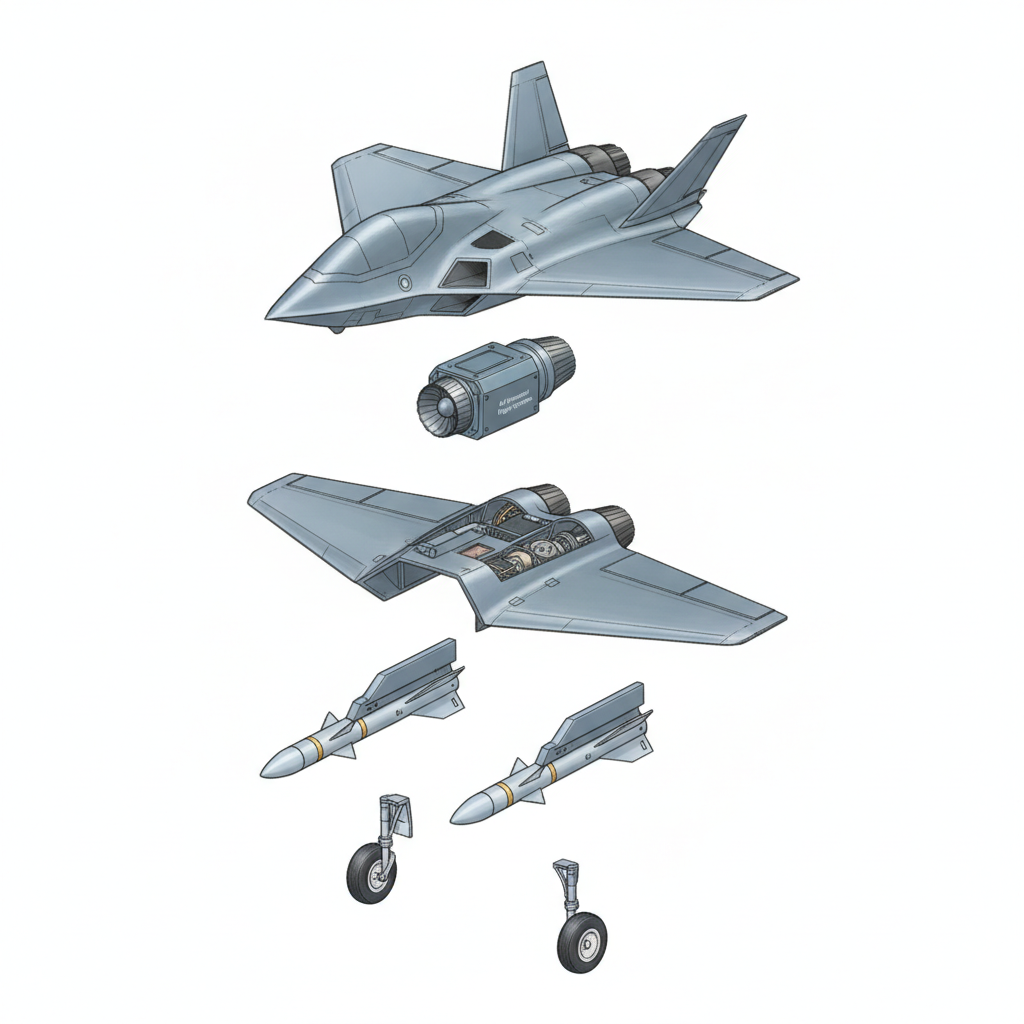 Bengaluru defence firm’s combat aircraft hits 100-hour flight test milestone — labelled illustration