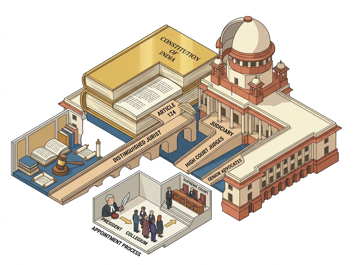 Can jurists be appointed as Supreme Court Judges? | Explained — labelled illustration