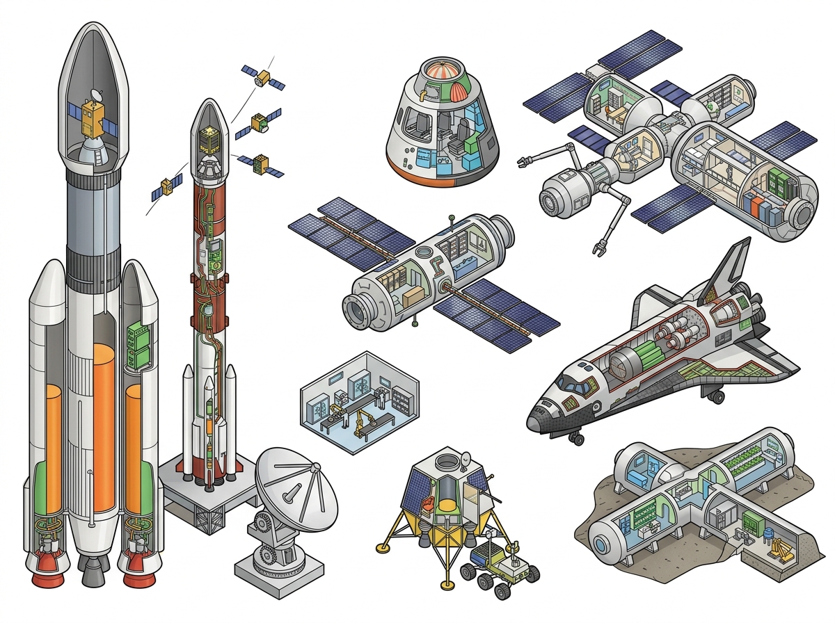 India’s space sovereignty: From building missions to building depth — labelled illustration