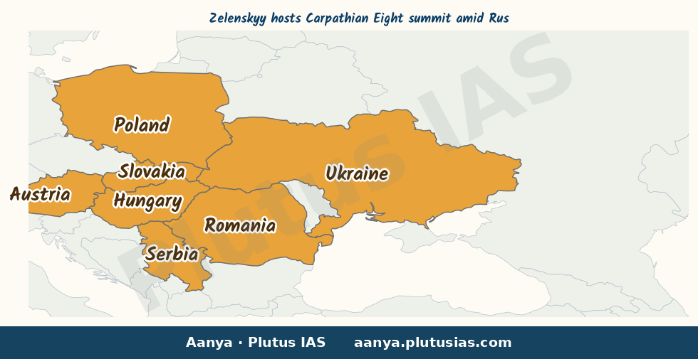 Map of Ukraine, Romania, Serbia, Poland, Slovakia, Czech Republic, highlighted on the map of India — Ukraine Russia…