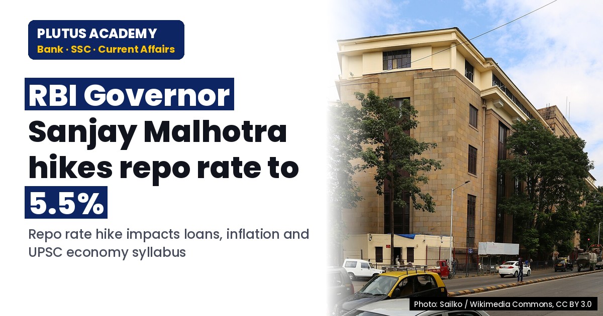 RBI Hikes Repo Rate to 5.5%: Impact on Loans & Inflation for Banking Exams