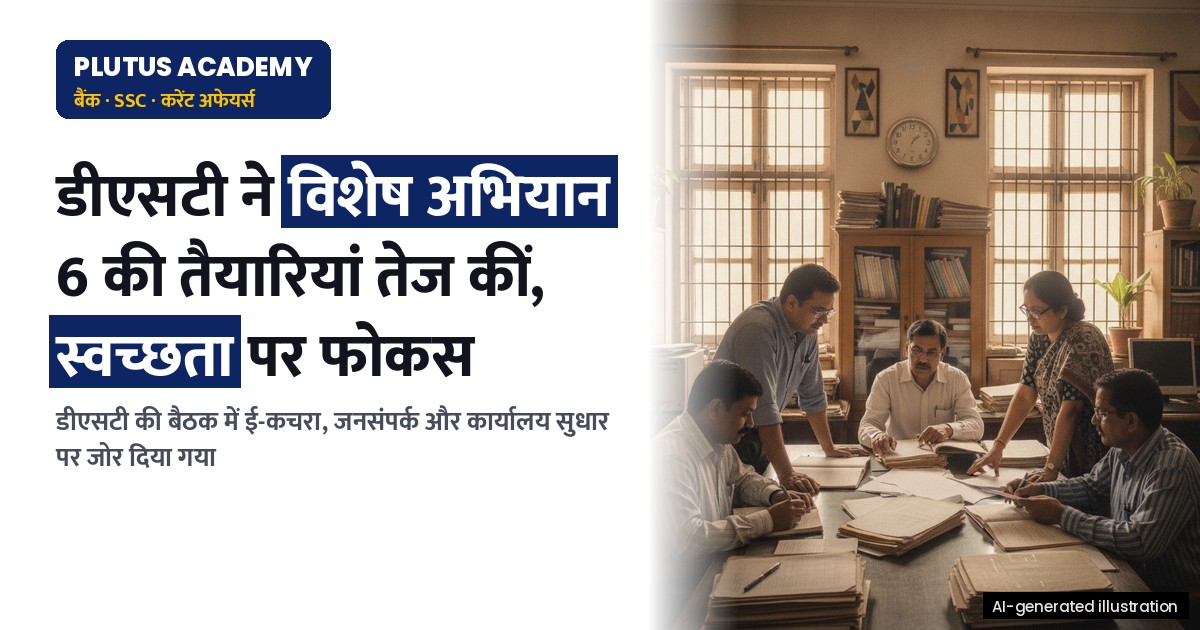 डीएसटी ने विशेष अभियान 6 के लिए तैयारियां तेज कीं: स्वच्छता, ई-कचरा और जनसंपर्क पर फोकस