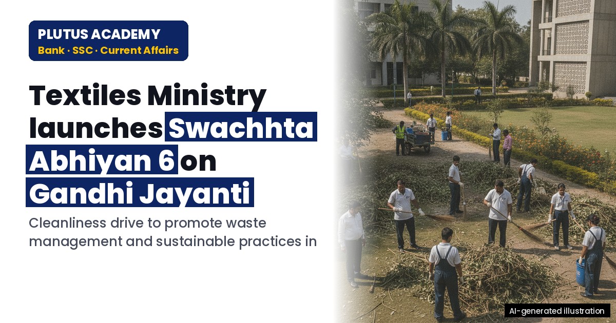 Ministry of Textiles Launches Swachhta Abhiyan 6 on Gandhi Jayanti