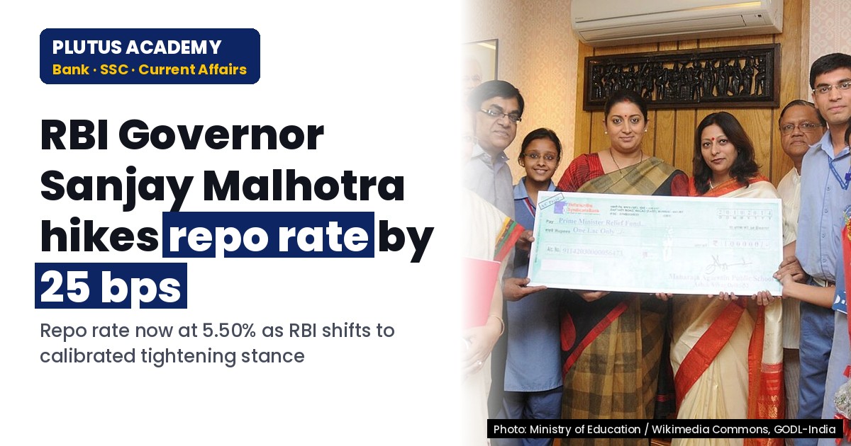 RBI hikes repo rate by 25bps citing inflation spillover risks