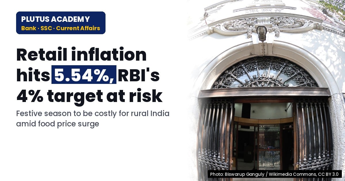 Rising Food Prices Push Retail Inflation to 5.54%: RBI's 4% Target at Risk