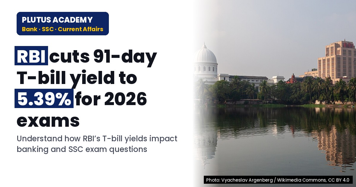 RBI Auction Results: 91, 182 & 364-Day T-Bill Cut-off Yields for 2026 Exam Aspirants