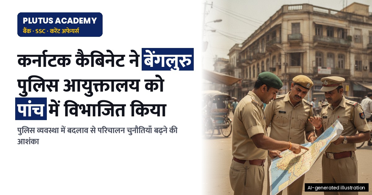 कर्नाटक कैबिनेट ने बेंगलुरु के लिए पांच पुलिस आयुक्तालयों को मंजूरी दी, पूर्व अधिकारियों ने व्यक्त किया चिंता