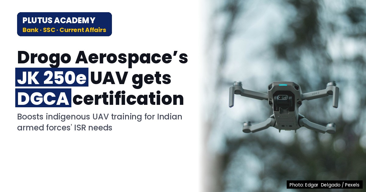DGCA Certifies Drogo Aerospace’s JK 250e UAV for Defence Training