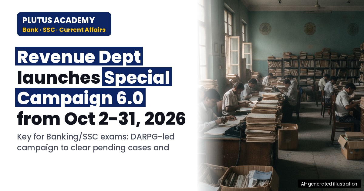 Revenue Dept Launches Special Campaign 6.0: Key Focus for Banking & SSC Exams