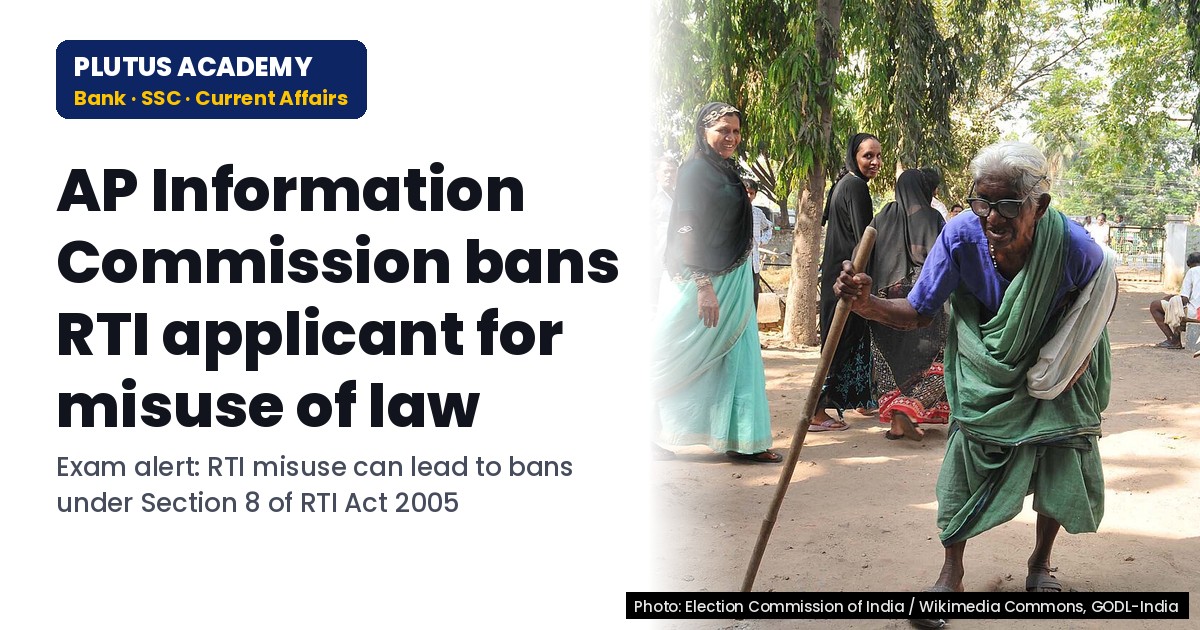 AP Information Commission bans RTI applicant for misuse of law