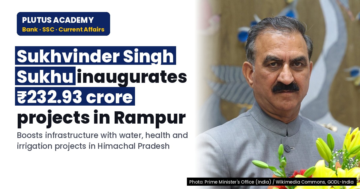 Himachal CM Inaugurates ₹232.93 Crore Development Projects in Rampur