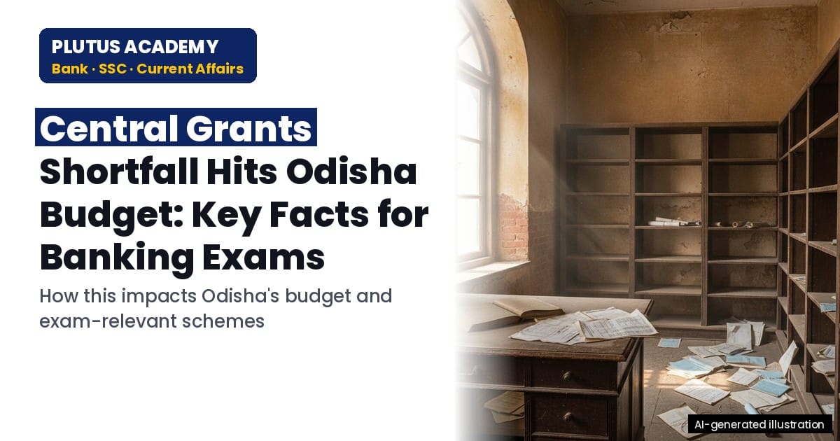 Central Grants Shortfall Hits Odisha Budget: Key Facts for Banking Exams
