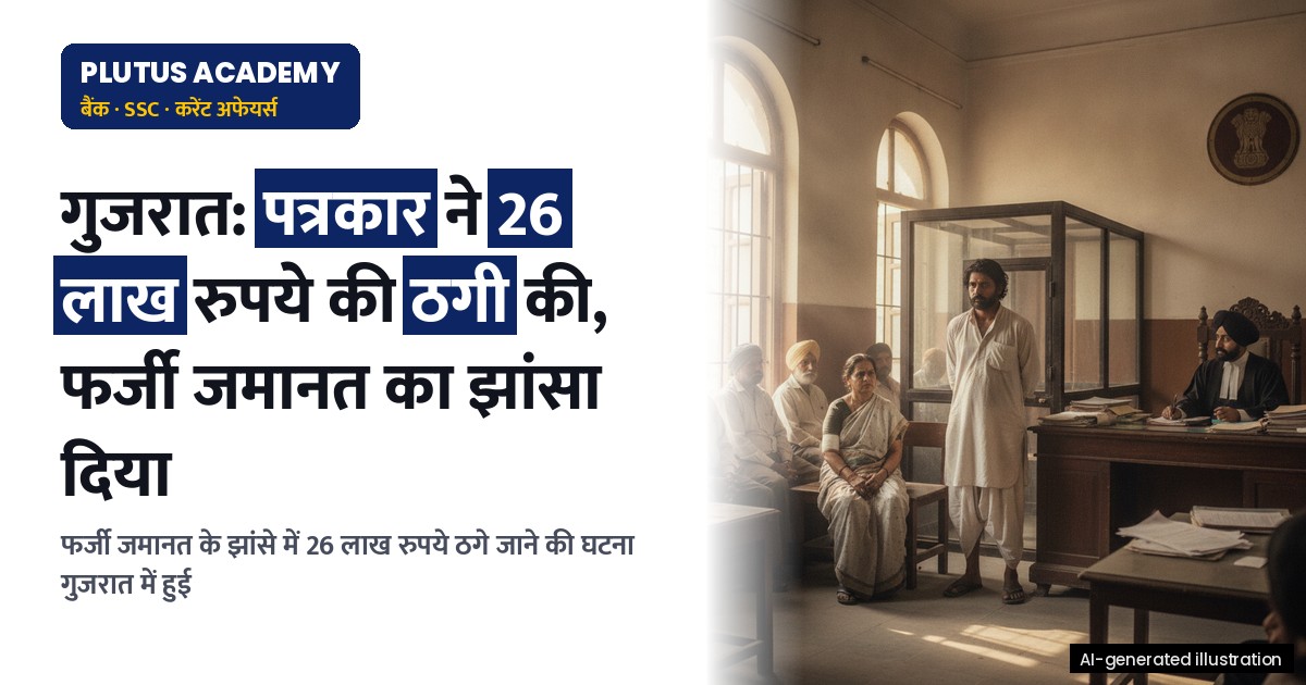गुजरात: पत्रकार ने 26 लाख रुपये की ठगी की, फर्जी जमानत का झांसा दिया
