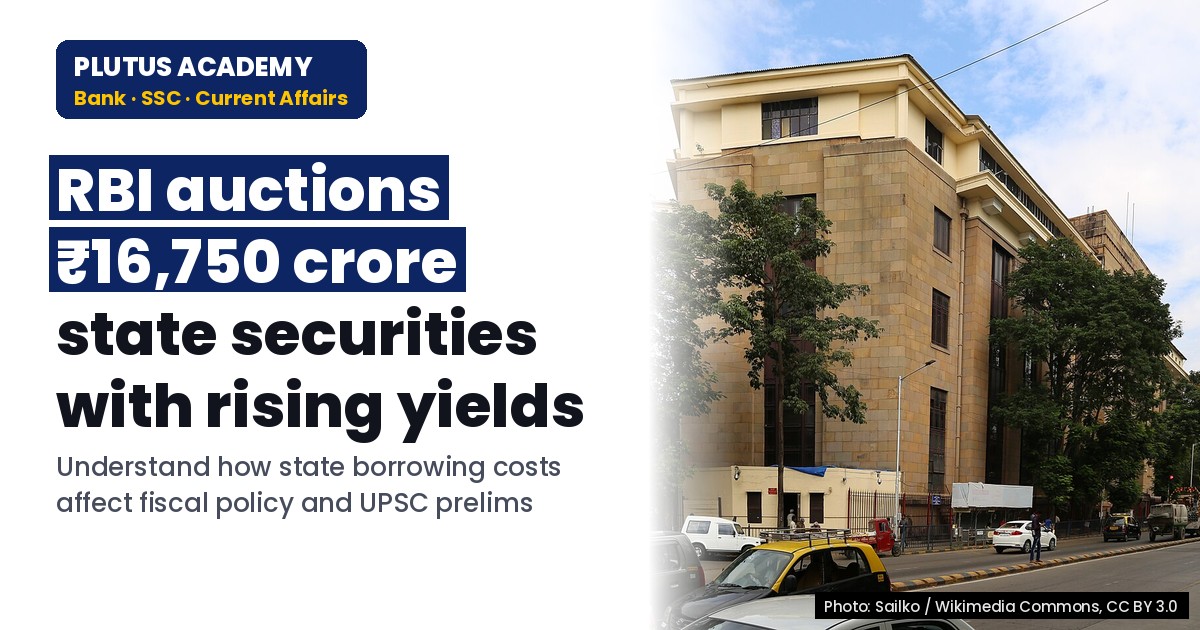RBI Auction Results: State Govt Securities Yield & Price Analysis for Banking Exams