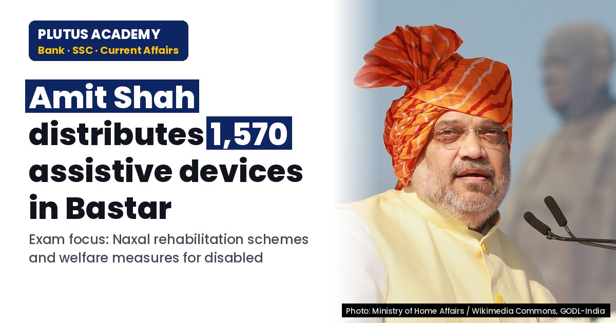Amit Shah distributes assistive devices to disabled victims of Naxal violence under 'Seva Sankalp Abhiyaan'
