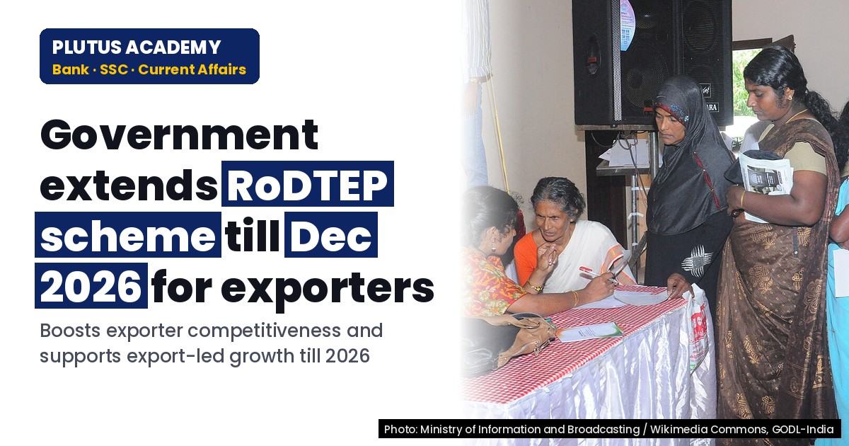 Government Extends RoDTEP Scheme till Dec 2026 for Exporters