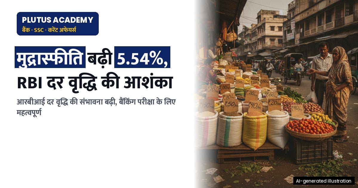 मुद्रास्फीति बढ़ने से क्या दर वृद्धि का दौर आएगा? बैंकिंग परीक्षा हेतु महत्वपूर्ण जानकारी