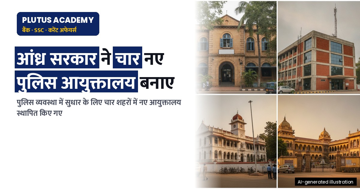 आंध्र प्रदेश में चार नए पुलिस आयुक्तालयों की स्थापना के आदेश जारी