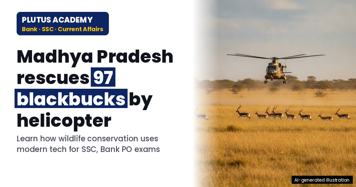 Shajapur Helicopter Rescue: 97 Blackbucks Saved, Operation till Oct 31