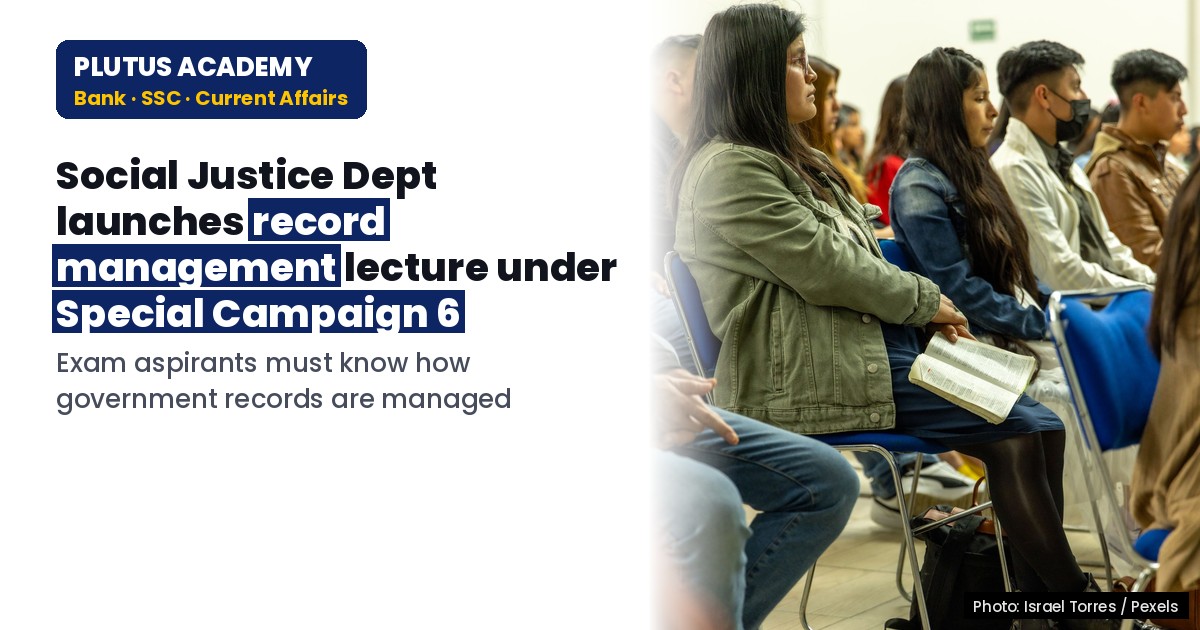 Social Justice Dept Launches Record Management Lecture Under Special Campaign 6