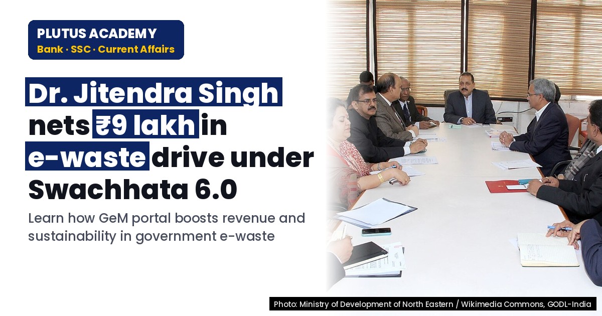 E-Waste Disposal Drive Under Swachhata Abhiyaan 6.0 by Dr. Jitendra Singh