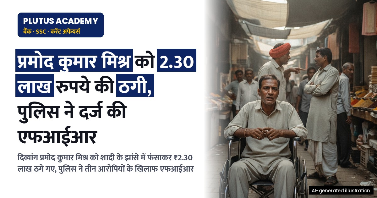 कानपुर: दिव्यांग को शादी का झांसा देकर 2.30 लाख रुपये की ठगी, पुलिस ने दर्ज की एफआईआर