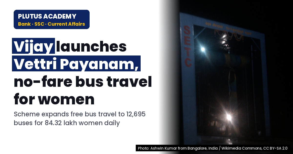 Tamil Nadu’s Vettri Payanam Scheme: No-Fare Bus Travel for Women Explained