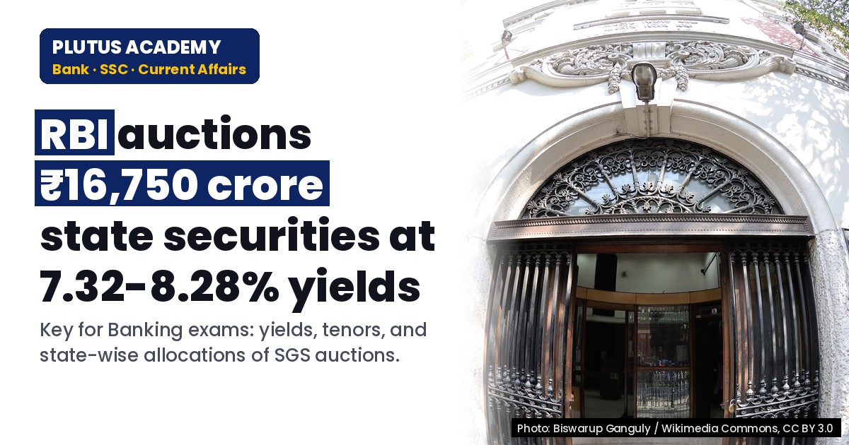 RBI Auction Results: State Govt Securities Yield & Price Analysis for Banking Exams