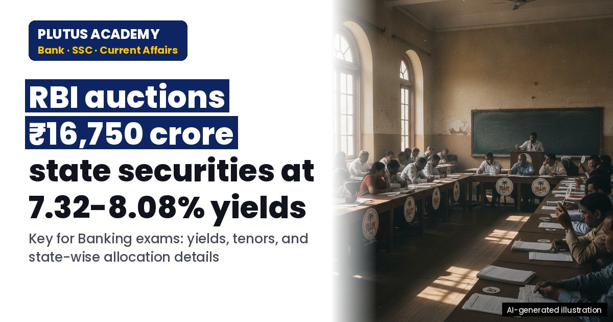 RBI Auction Results: State Govt Securities Yield & Price Analysis for Banking Exams