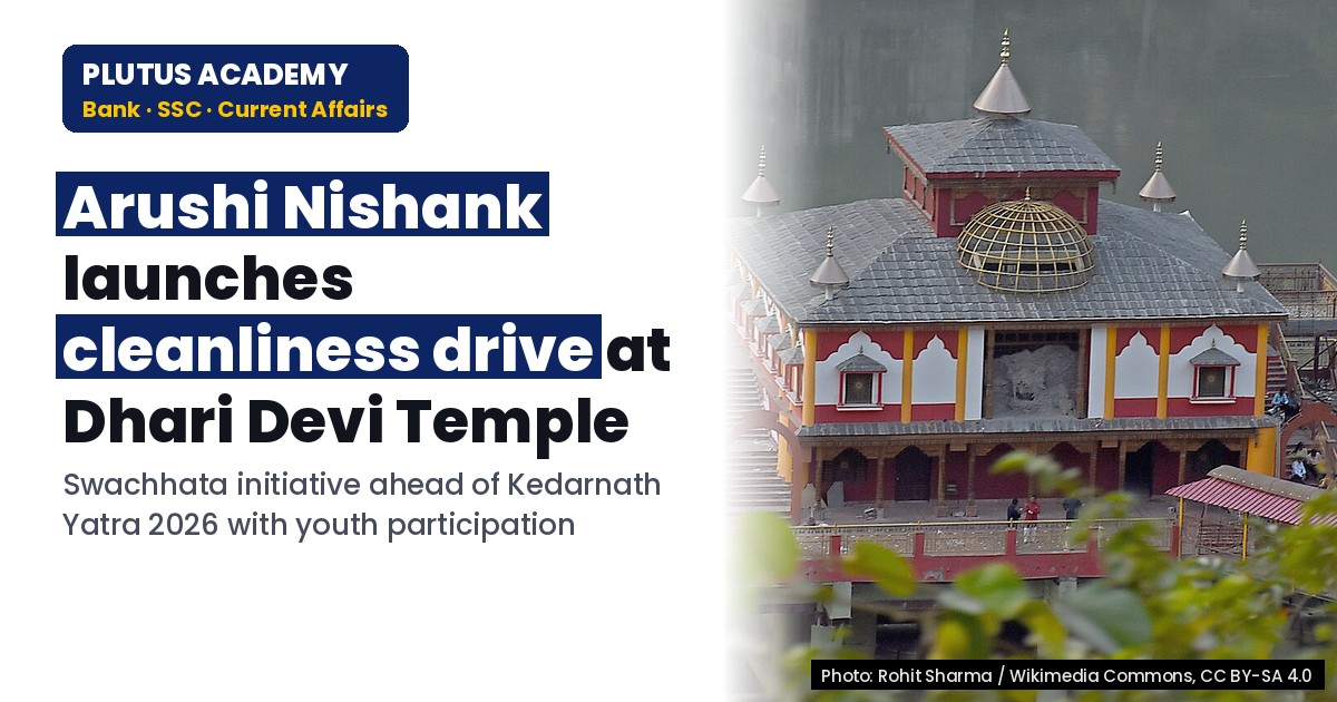 Arushi Nishank Launches Swachhata Drive at Dhari Devi Temple for Kedarnath Yatra 2026