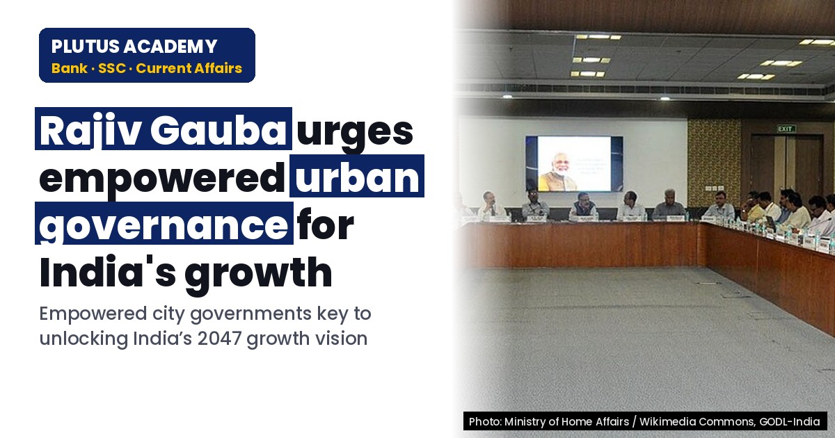 NITI Aayog's Call for Empowered Urban Governance in India