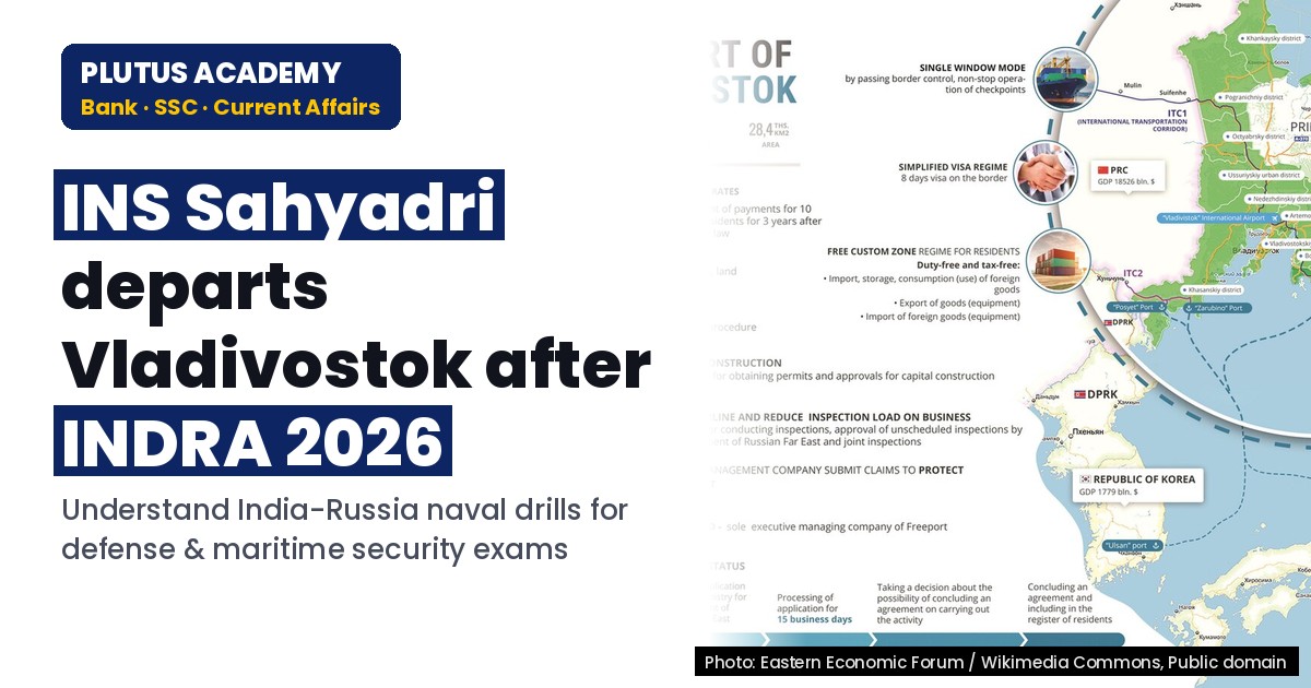 India-Russia Naval Exercise INDRA 2026: Key Highlights for Banking & SSC Exams