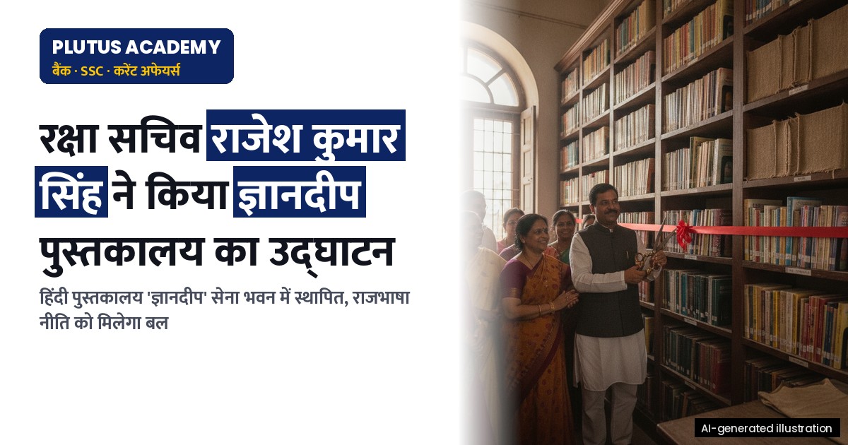 रक्षा सचिव ने सेना भवन में हिंदी पुस्तकालय 'ज्ञानदीप' का किया उद्घाटन, जानें पूरा विवरण