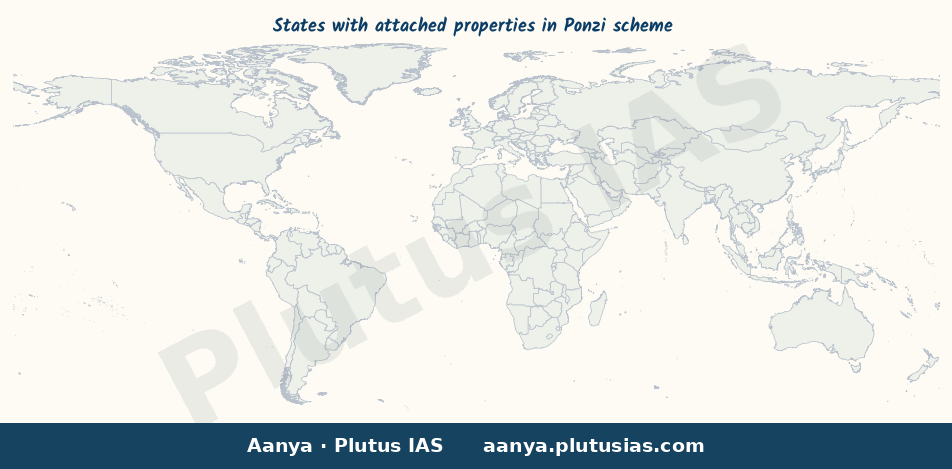 Map of Goa, Maharashtra, Kerala, Uttarakhand, Rajasthan, Himachal P highlighted on the map of India — Ponzi scheme case…